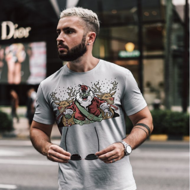 T-shirt Déplaisant Père Noël anti Noël (Créateur téléchargé)