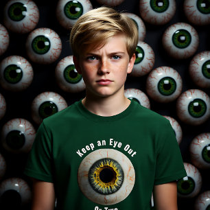 T-shirt Déplaisant personnalisable Garder un oeil dehors