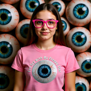 T-Shirt Déplaisant personnalisable Garder un oeil dehors