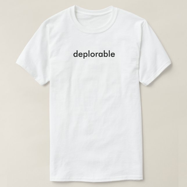 T-shirt déplorable (Design devant)