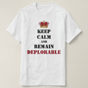 T-shirt Déplorable couronné de l'atout