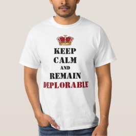 T-shirt Déplorable couronné de l'atout