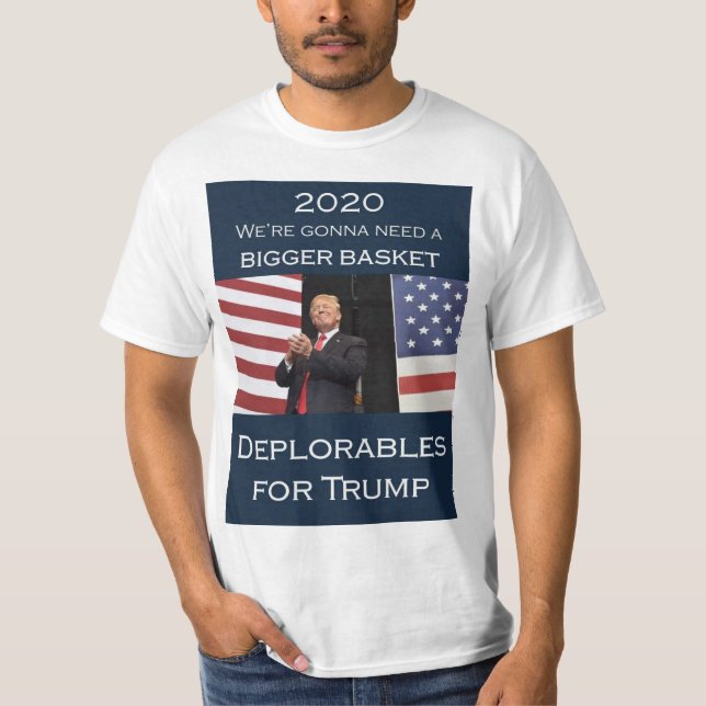 T-shirt Déplorables pour Trump 2020 (Devant)