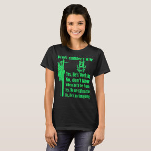 T-shirt d'épouse de grimpeurs de tour