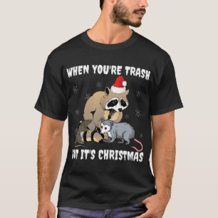 T-shirt Dépression Humour Raccoon Animal Anxiété Festive C