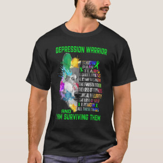 T-shirt Dépression Je Connais Toutes Ces Choses Et Je Suis