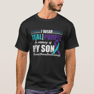 T-shirt Dépression Suicide Purge Turquoise Pour La Préve
