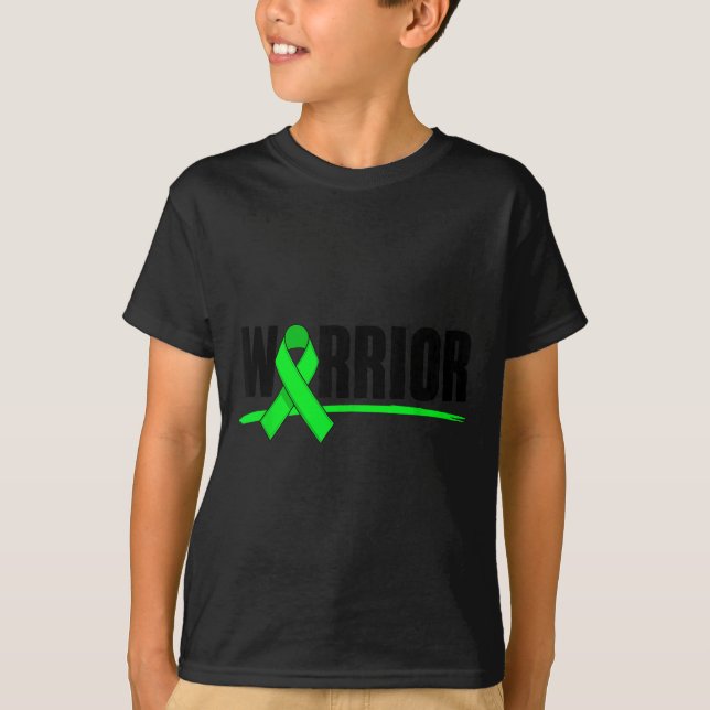 T-shirt Depression Warrior Ribbon Mental Health Awareness  (Devant)