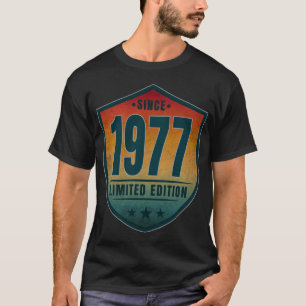 T-shirt Depuis 1977 Édition Limitée Vintage Rétro Coucher 