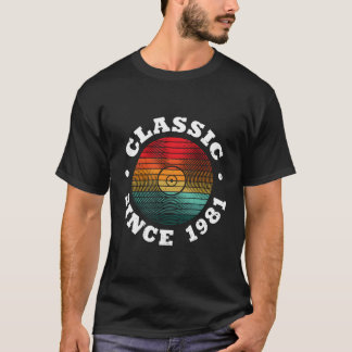 T-shirt Depuis 1981 Vinyl Record Music