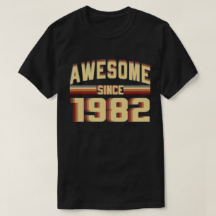 T-shirt Depuis 1982 cru impressionnant 37 années