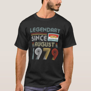 T-shirt Depuis août 1979 cru légendaire d'anniversaire