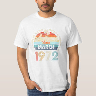 T-shirt Depuis mars 1972 Vintage