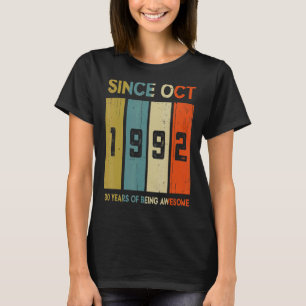 T-shirt Depuis Octobre 1992 30 ans d'être génial 30e