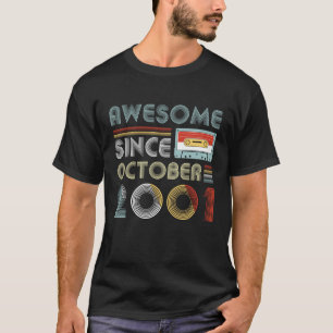 T-shirt Depuis octobre 2001 18ème anniversaire