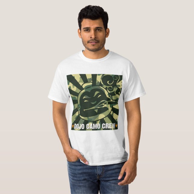 T-shirt d'équipage de Camo (Devant entier)
