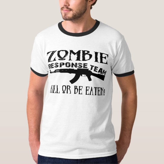 T-shirt d'équipe de réponse de zombi (Devant)