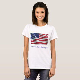 T - Shirt der amerikanischen Flagge