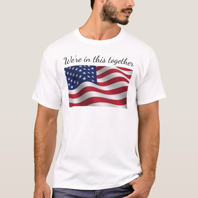 T - Shirt der amerikanischen Flagge (Vorderseite)