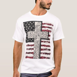 T - Shirt der amerikanischen Flagge