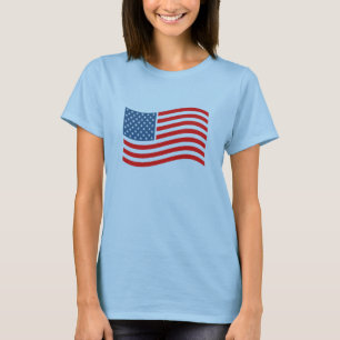 T - Shirt der amerikanischen Flagge