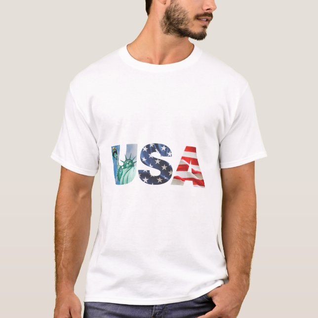 T - Shirt der amerikanischen Flagge (Vorderseite)