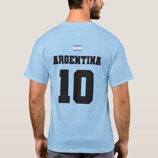 T - Shirt der argentinischen Fußballnationalmannsc (Rückseite)