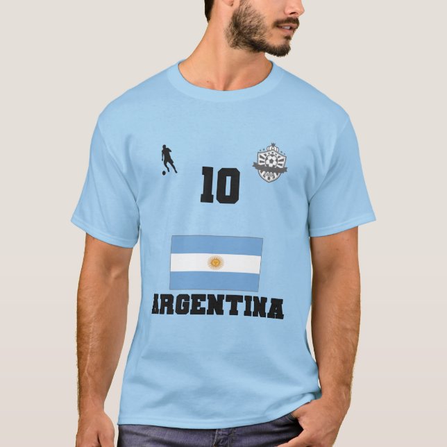 T - Shirt der argentinischen Fußballnationalmannsc (Vorderseite)