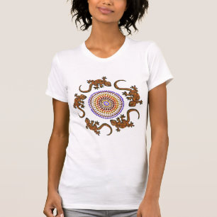 T - Shirt der australischen Gecko Circle Animal Li