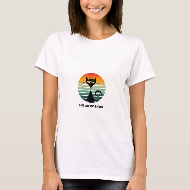 T - Shirt der besten Katzenmutter (Vorderseite)