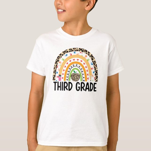 T - Shirt der dritten Klasse des Regenbogens (Vorderseite)