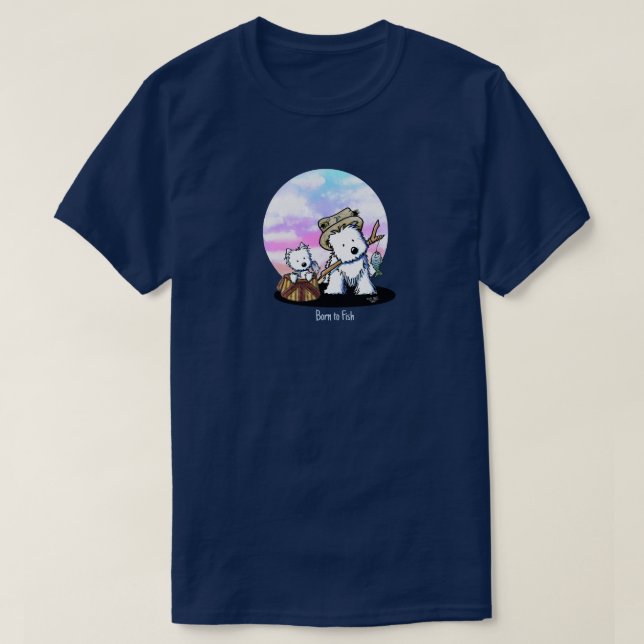 T - Shirt der Fischereigewässer (Design vorne)