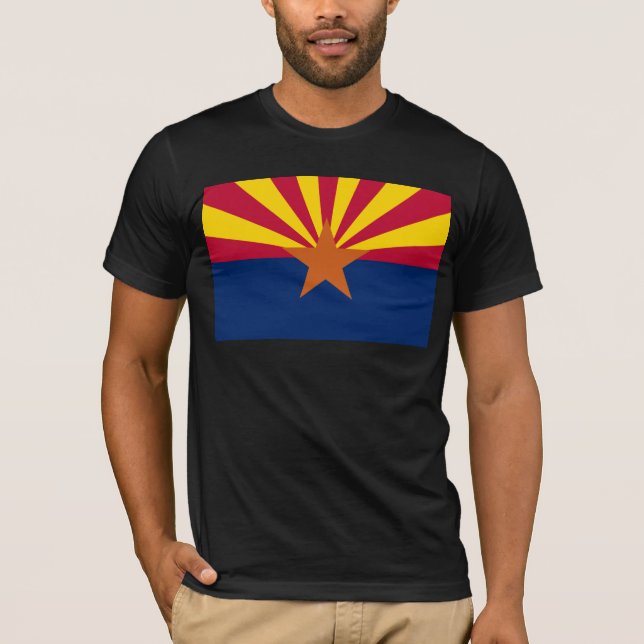 T - Shirt der Flagge von Arizona (Vorderseite)
