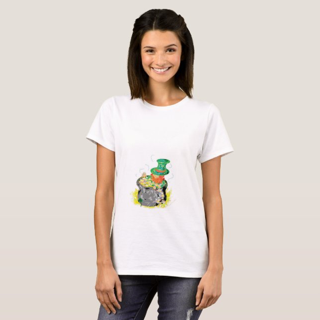 T - Shirt der Frau/ Leprechaun (Vorne ganz)