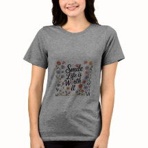 T - Shirt der Frauen - Lächeln des Lebens