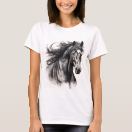 T - Shirt der Frauen mit dem auffallenden Schwarze