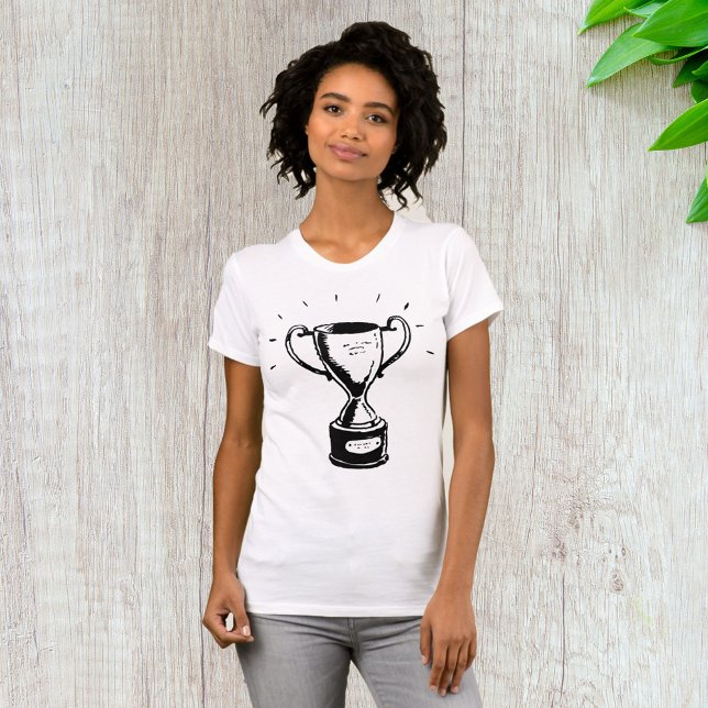T - Shirt der Frauen mit schwarzen und weißen Trop (Von Creator hochgeladen)
