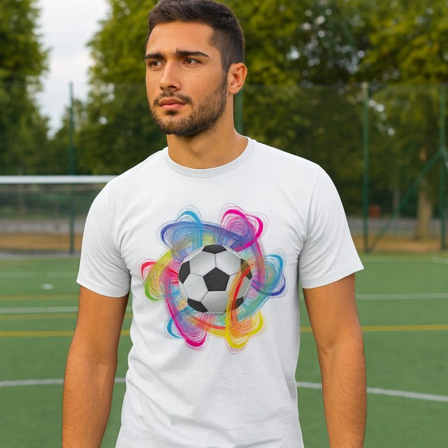 T - Shirt der Fußball-Ball Mens (Von Creator hochgeladen)