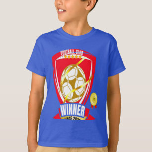 T - Shirt der Fußballsiegerin Boys - Goldenes Meda