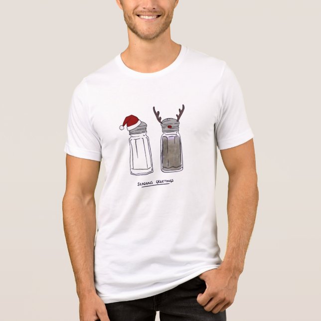 T - Shirt der Grüße der Saison - Funny Salt & Pepp (Vorderseite)
