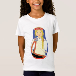 T - Shirt der lettischen Blonde Matryoshka Girls