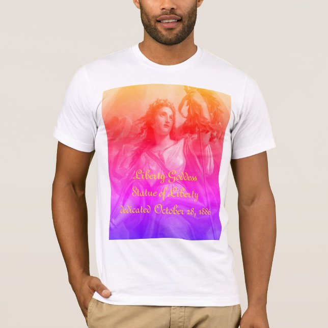 T - Shirt der Liberty Goddess (Vorderseite)