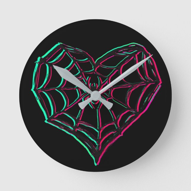 T - Shirt der Liebe Runde Wanduhr (Vorderseite)