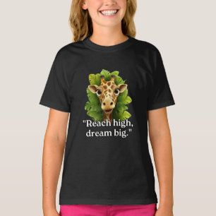 T - Shirt der Mädchen , Dream Big - Giraffe Te