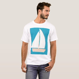 T - Shirt der Männer mit White Sailboat