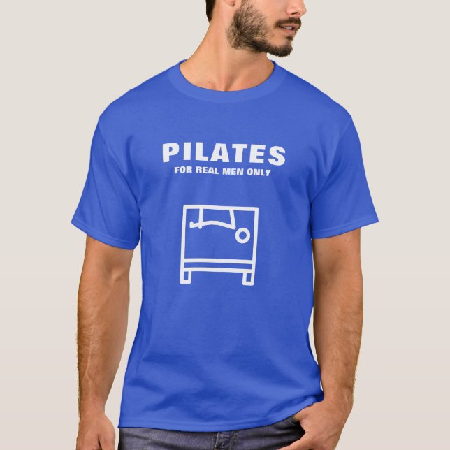 T - Shirt der Männer | Pilates nur für echte Männe (Vorderseite)