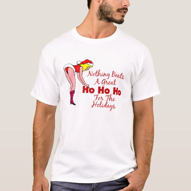 T-Shirt der Männer Weihnachts (Vorderseite)