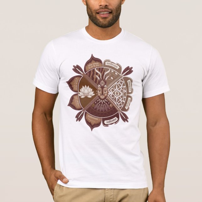 T - Shirt der multikulturellen Einheit - Kulturfus (Vorderseite)