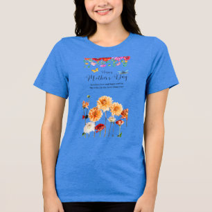 T-Shirt der Mutter - Liebe über die Meilen Tri-Blend Shirt