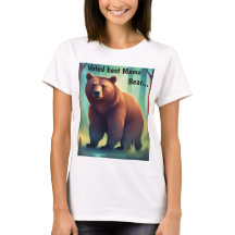 T - Shirt der Mütter zum "Besten Mama-Bär"